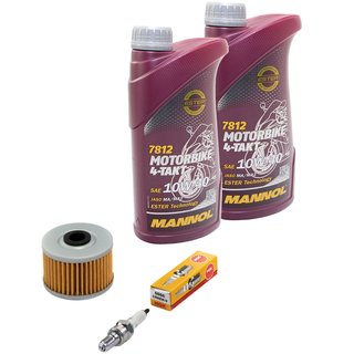 Maintenance Set oil 2L + oil filter + spark plug