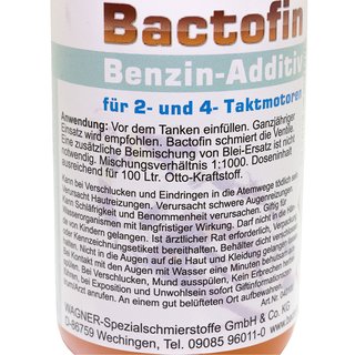 Bactofin Benzin Stabilisator Tankrostschutz 5 X 100 ml