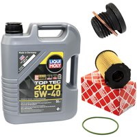 Motorl Set Top Tec 4100 5W-40 5 Liter + lfilter Febi...