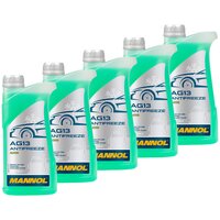 Khlerfrostschutz MANNOL Frostschutz Antifreeze 5 X 1...