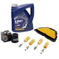 Maintenance Set oil 4L air filter + oil filter + spark plugs