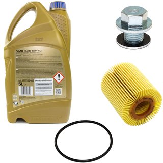 Motorl Set VMO SAE 5W-40 5 Liter + lfilter SH4039P + lablassschraube 30264