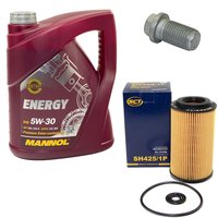 Engine Oil Set 5W-30 5 liters + oil filter SCT SH425/1P +...