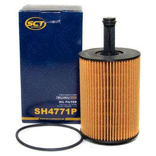 Engine Oil Set 5W-30 4 liters + oil filter SCT SH4771P + Oildrainplug 15374