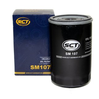 Engine Oil Set 5W-30 5 liters + oil filter SCT SM107 + Oildrainplug 48871