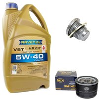 Motorl Set VollSynth Turbo VST SAE 5W-40 5 Liter +...