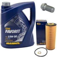 Motorl Set Favorit 15W-50 API SL CF CF-4 5 Liter +...