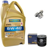 Motorl Set VMO SAE 5W-40 5 Liter + lfilter SM105 +...