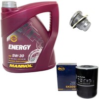 Engine Oil Set 5W-30 4 liters + oil filter SCT SK809 +...