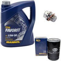 Engineoil set Favorit 15W50 API SL CF CF-4 5 liters + Oil...