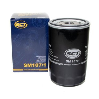 Engineoil set Top Tec 4100 5W-40 5 liters + Oil Filter SM107/1 + Oildrainplug 48877
