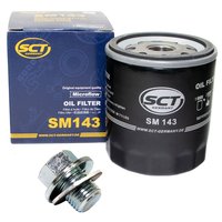 Oil filter engine Oilfilter SCT SM143 + Oildrainplug 30264