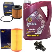 Engine Oil Set 5W-30 5 liters + oil filter SCT SH4035P +...