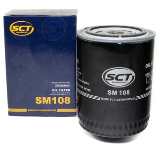 Engineoil set Favorit 15W50 API SL CF CF-4 5 liters + Oil Filter SM108 + Oildrainplug 12281 + Airfilter SB201