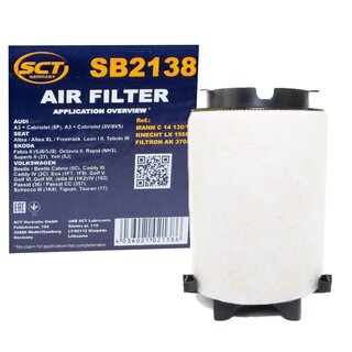 Engine Oil Set 20W-50 5 liters + oil filter SCT SM111 + Oildrainplug 15374 + Airfilter SB2138