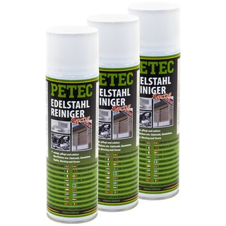 Stainless steel cleaner spray stainless steelcleaner PETEC 3 X 500 ml