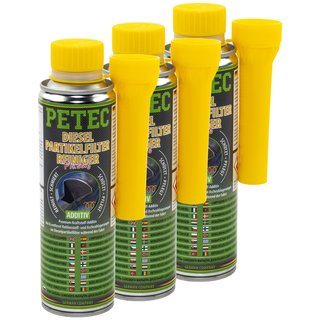 Dieselpartikelfilter Reiniger Diesel Additiv PETEC 3 X 300 ml