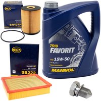 Motorl Set Favorit 15W-50 5 Liter + lfilter SH427P +...