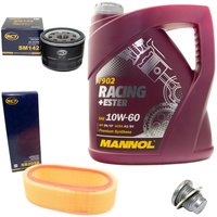 Motorl Set Racing+Ester 10W-60 4 Liter + lfilter SM142...