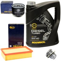 Motorl Set 5W40 Diesel Turbo 5 Liter + lfilter SM142/1...