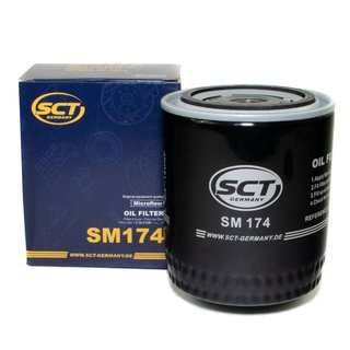 Engine Oil Set 5W-40 5 liters + oil filter SCT SM174 + Oildrainplug 15374 + Airfilter SB222