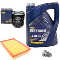 Engine Oil Set 10W-40 5 liters + oil filter SCT SM836 +...