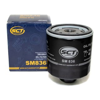 Motorl Set 5W30 5 Liter + lfilter SM836 + lablassschraube 48871 + Luftfilter SB2218