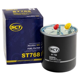Inspektionspaket Kraftstofffilter ST 768 + lfilter SH 425/1 P + lablassschraube 12341 + Motorl 5W-40 MN7913-5