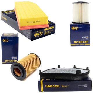 Filter Set Inspektion Kraftstofffilter SC 7014 P + lfilter SH 425/1 P + Luftfilter SB 043 + Innenraumfilter SAK 120