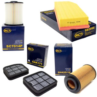 Filter Set Inspektion Kraftstofffilter SC 7014 P + lfilter SH 425/1 P + Luftfilter SB 2096 + Innenraumfilter SAK 171