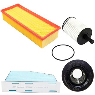 Filter set inspection fuelfilter SC 7043 P + oil filter SH 4771 L + air filter SB 2117 + cabin air filter SA 1166