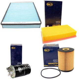 Filter Set Inspektion Kraftstofffilter ST 304 + lfilter SH 427 P + Luftfilter SB 206 + Innenraumfilter SA 1192