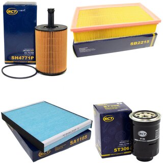 Filter set inspection fuelfilter ST 306 + oil filter SH 4771 P + air filter SB 2215 + cabin air filter SA 1165