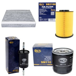 Filter Set Inspektion Kraftstofffilter ST 383 + lfilter SM 110 + Luftfilter SB 2188 + Innenraumfilter SAK 164