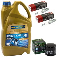 Maintenance package oil 4 Liters + oil filter + spark plugs