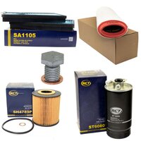Filter set inspection fuelfilter ST 6080 + oil filter SH...