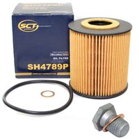 Oilfilter with oildrain plug oil filter SH 4789 P + oil...