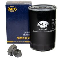 Oilfilter with oildrain plug oil filter SM 107 + oil...