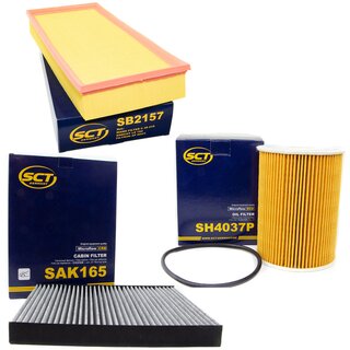 Filter Set Luftfilter SB 2157 + Innenraumfilter SAK 165 + lfilter SH 4037 P