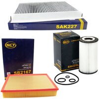 Filter set air filter SB 2167 + cabin air filter SAK 227...