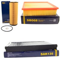 Filter set air filter SB 068 + cabin air filter SAK 135 +...