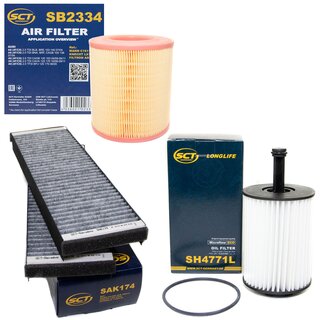 Filter set air filter SB 2334 + cabin air filter SAK 174 + oilfilter SH 4771 L