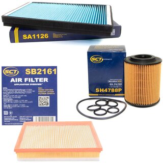 Filter Set Luftfilter SB 2161 + Innenraumfilter SA 1126 + lfilter SH 4788 P