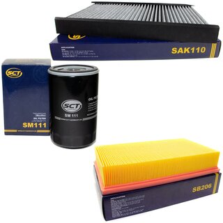 Filter set air filter SB 206 + cabin air filter SAK 110 + oilfilter SM 111