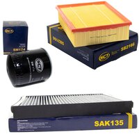 Filter set air filter SB 2166 + cabin air filter SAK 135...