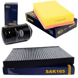Filter set air filter SB 2095 + cabin air filter SAK 165 + oilfilter SM 5086