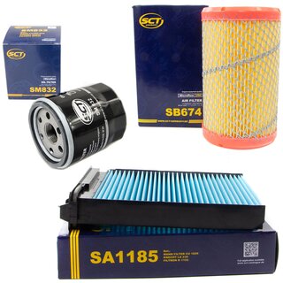Filter Set Luftfilter SB 674 + Innenraumfilter SA 1185 + lfilter SM 832