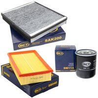 Filter set air filter SB 040 + cabin air filter SAK 200 +...