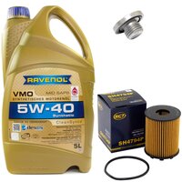 Engine Oil Set 5W-40 5 liters + Oilfilter SCT SH 4794 P +...