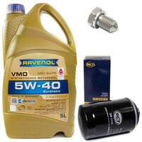 Engine Oil Set 5W-40 5 liters + Oilfilter SCT SM 5086 +...